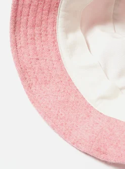 Discount Bucket Hat In Pink Harris Tweed Men Accessories.
