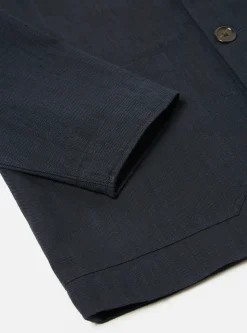 Clearance Cabin Jacket In Navy Kyo Cotton Men Jackets.