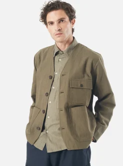 Flash Sale Cabin Jacket In Olive Kyo Cotton Men Jackets.