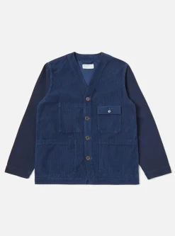 Store Cabin Jacket In Indigo Corduroy/Soft Twill Men Jackets.