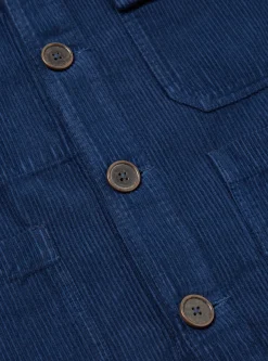 Store Cabin Jacket In Indigo Corduroy/Soft Twill Men Jackets.