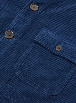 Store Cabin Jacket In Indigo Corduroy/Soft Twill Men Jackets.