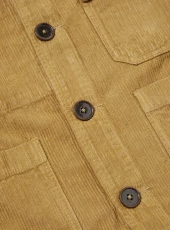 Outlet Cabin Jacket In Sand Corduroy/Soft Twill Men Jackets.