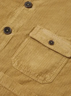 Outlet Cabin Jacket In Sand Corduroy/Soft Twill Men Jackets.