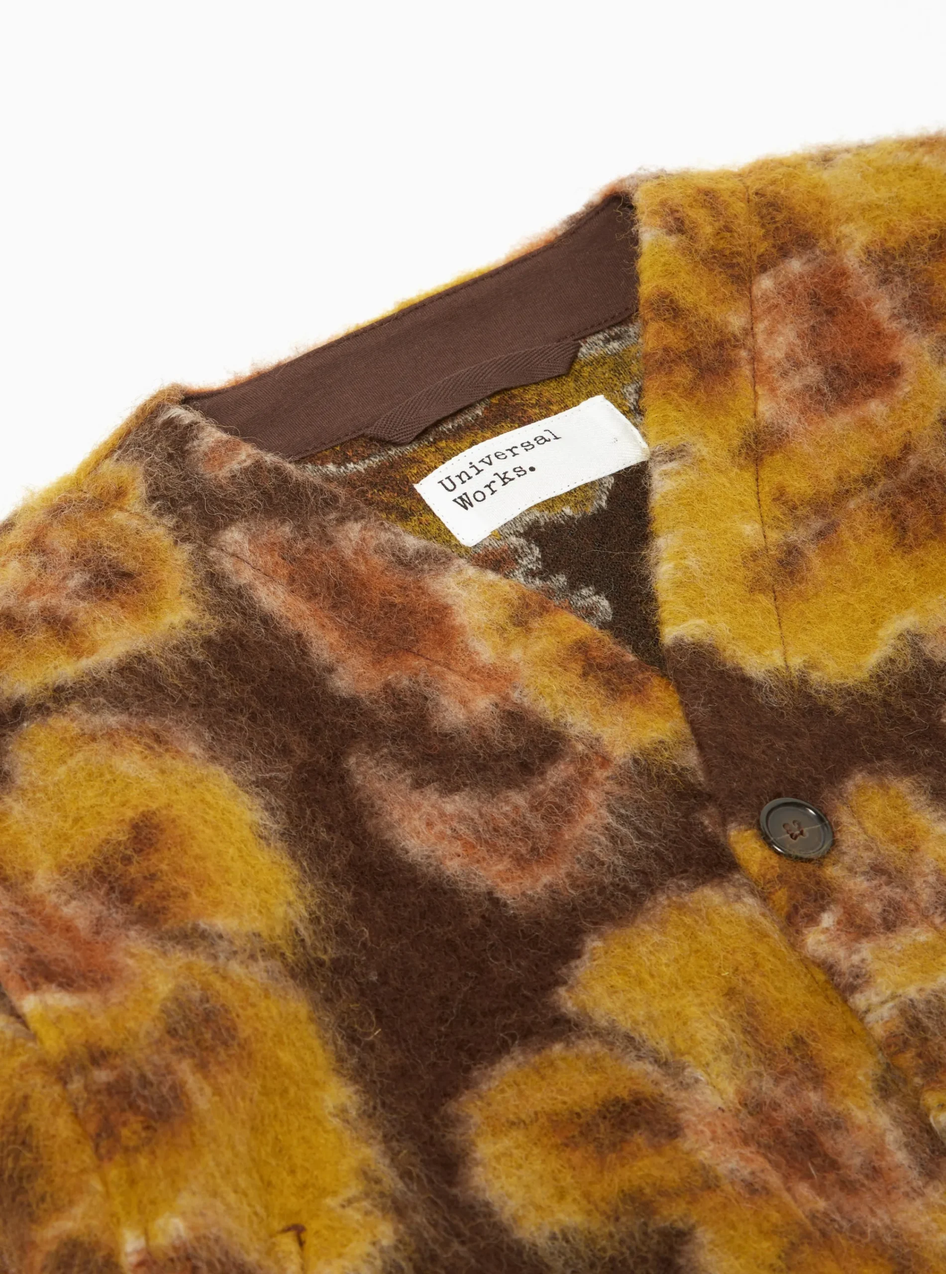 Sale Cardigan In Brown Flower Fleece Men Fleece.