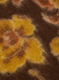 Sale Cardigan In Brown Flower Fleece Men Fleece.