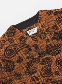 Online Cardigan In Cinnamon Paisley Check Fleece Men Fleece.