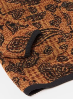 Online Cardigan In Cinnamon Paisley Check Fleece Men Fleece.