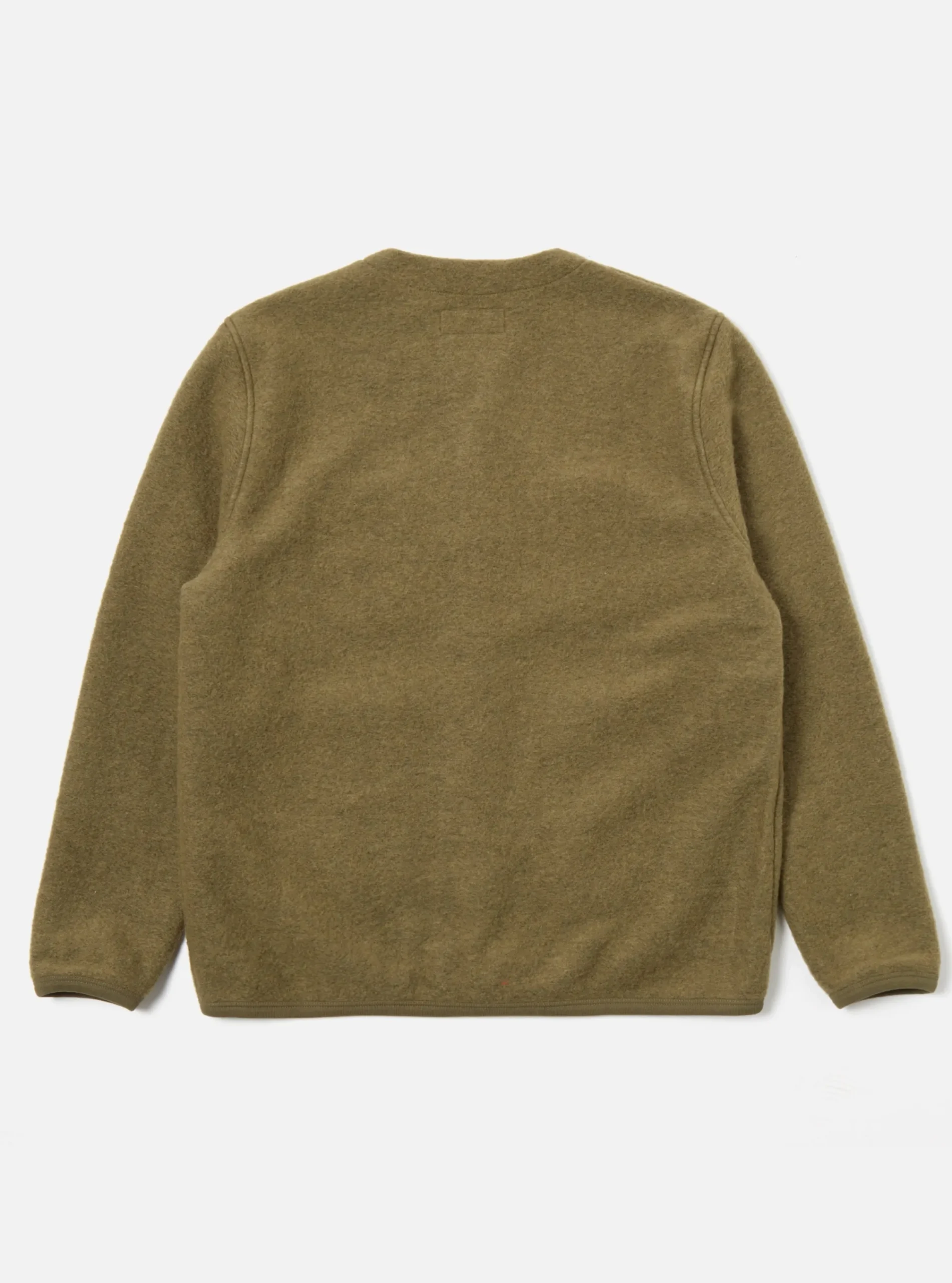 Shop Cardigan In Lovat Wool Fleece Men Fleece.
