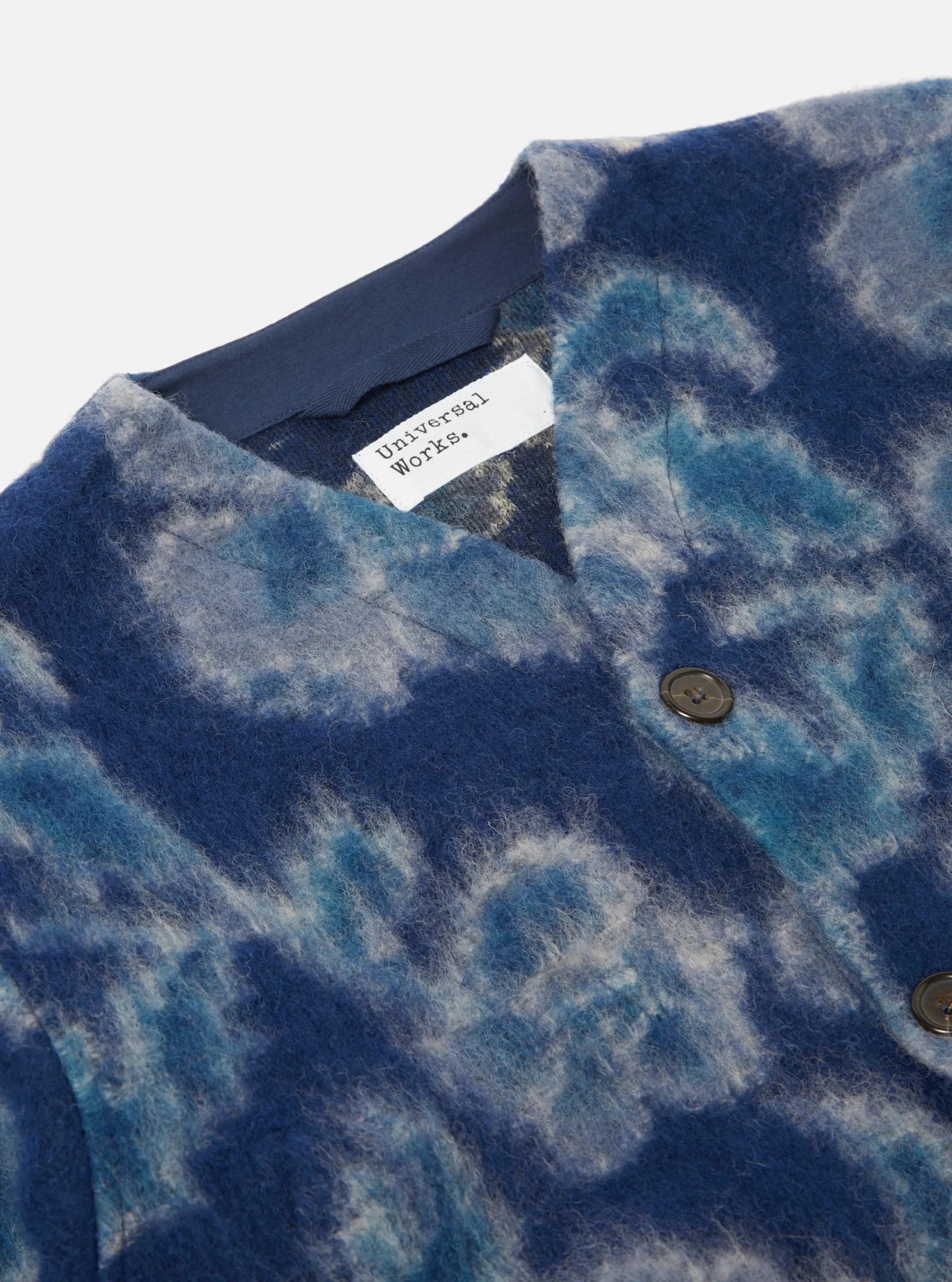 Fashion Cardigan In Navy Flower Fleece Men Fleece.