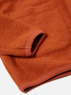 Best Sale Cardigan In Orange Wool Fleece Men Fleece.