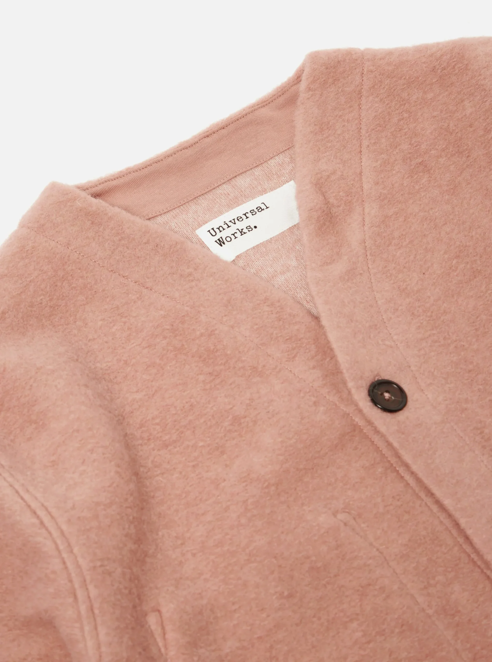 Hot Cardigan In Pink Wool Fleece Men Fleece.