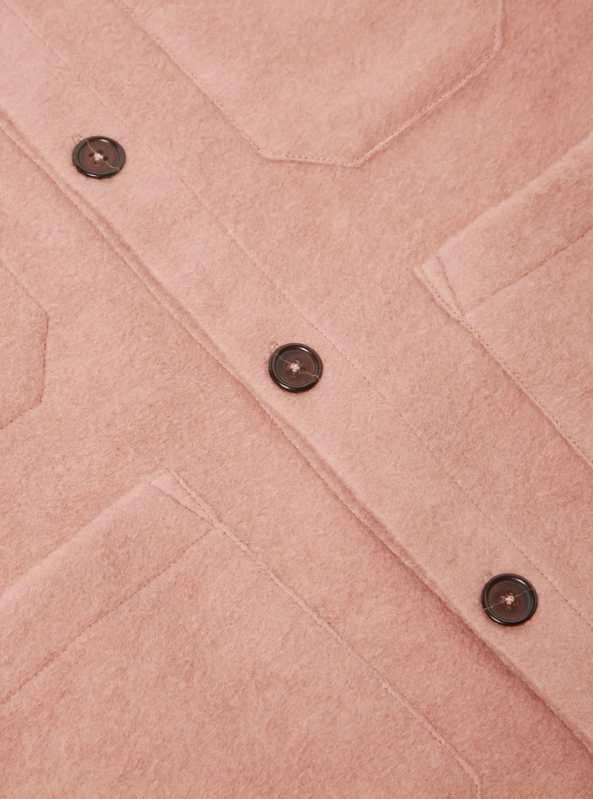 Hot Cardigan In Pink Wool Fleece Men Fleece.