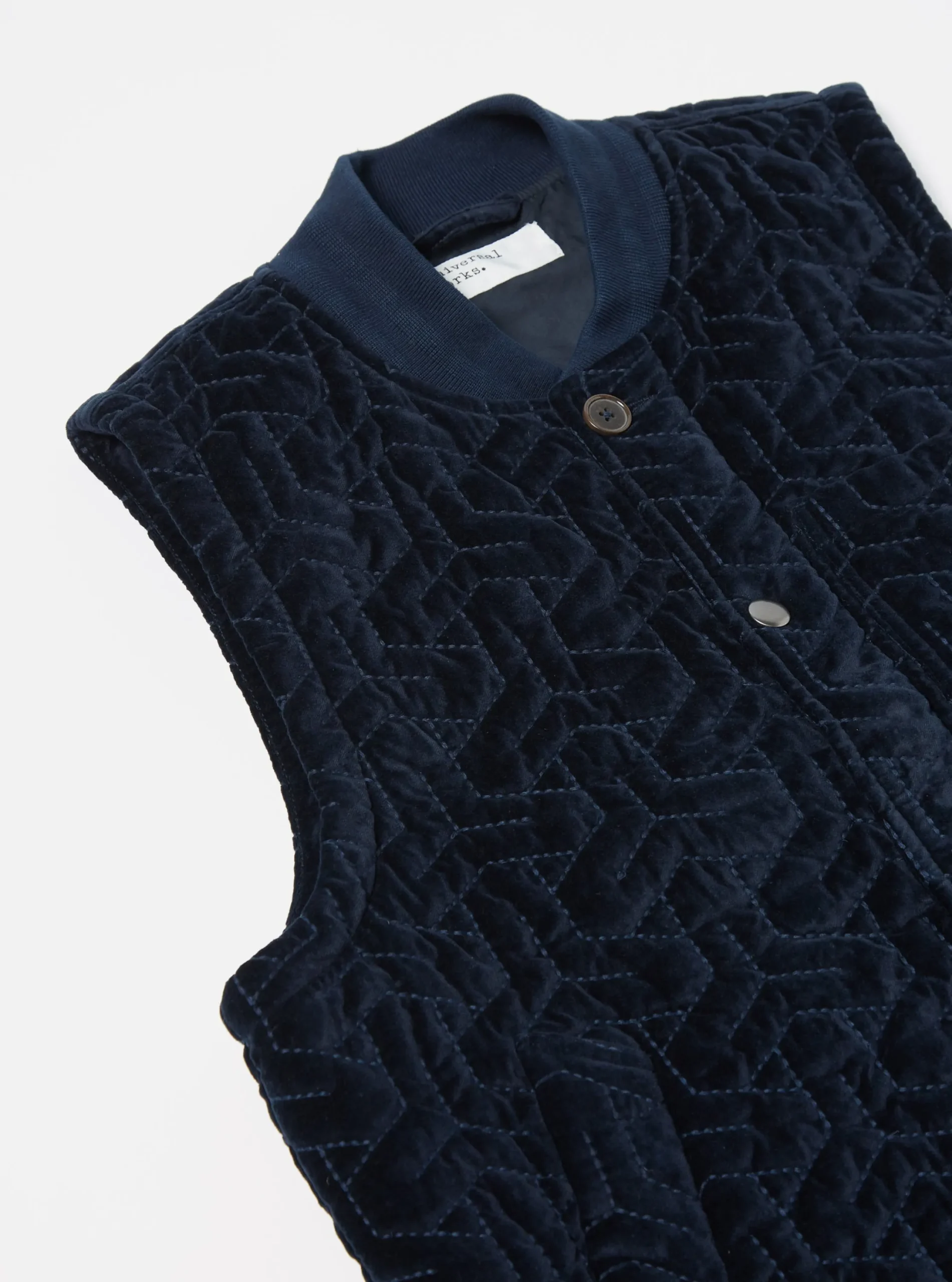 Sale Carlton Gilet In Midnight Velveteen Men Waistcoats & Gilets.