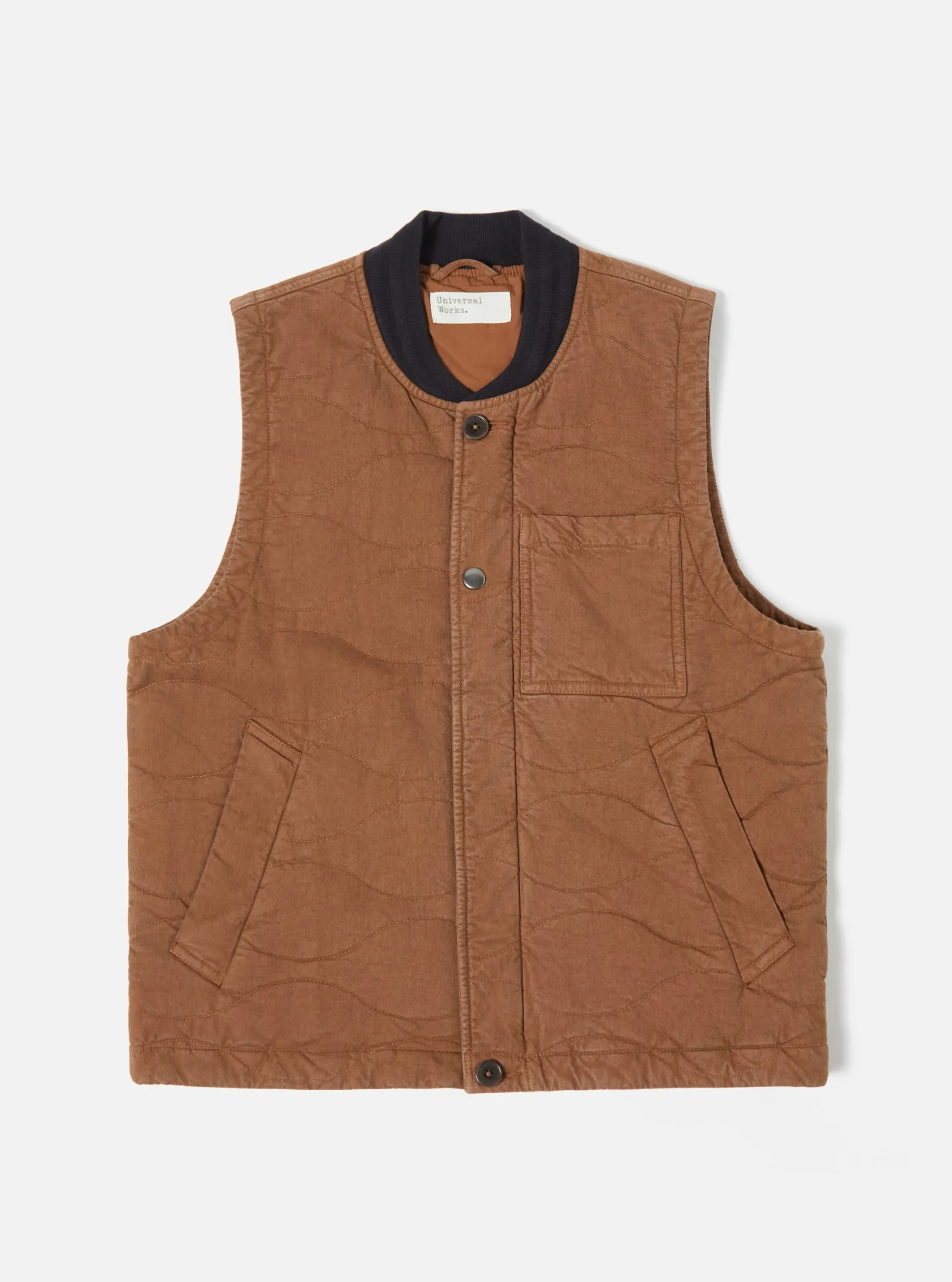 Online Carlton Gilet In Brown Marl Twill Men Waistcoats & Gilets.