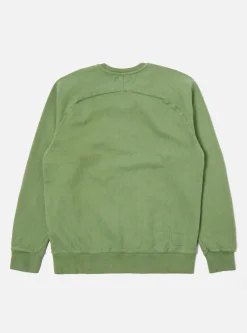 Clearance Classic Crew Sweatshirt In Green Dry Handle Brushback Men Tees & Sweats.