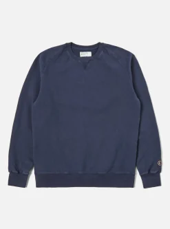Store Classic Crew Sweatshirt In Navy Dry Handle Brushback Men Tees & Sweats.