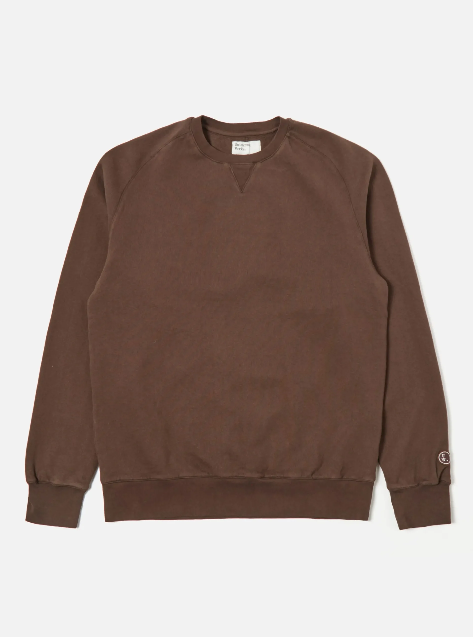 Outlet Classic Crew Sweatshirt In Brown Dry Handle Brushback Men Tees & Sweats.