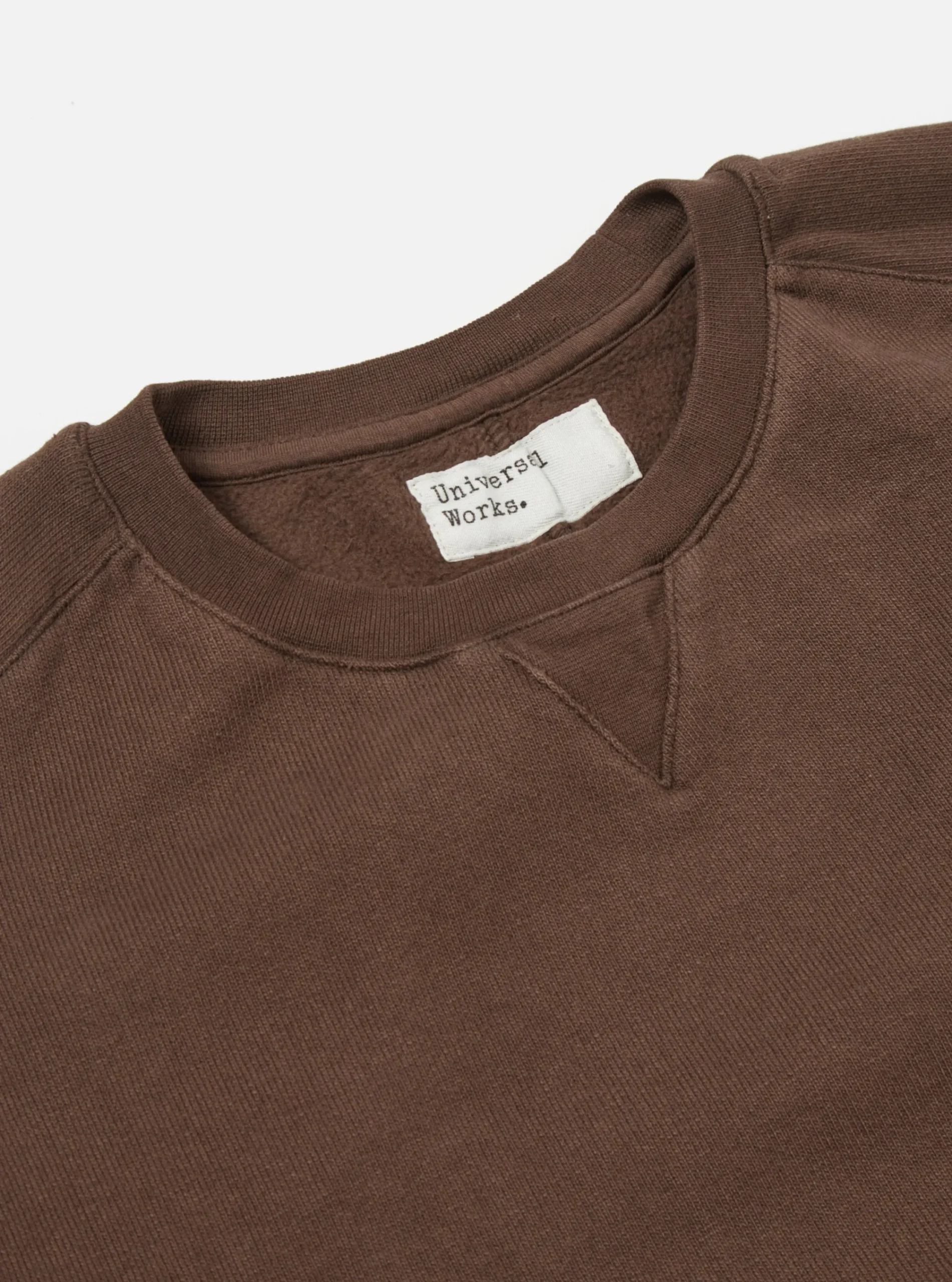 Outlet Classic Crew Sweatshirt In Brown Dry Handle Brushback Men Tees & Sweats.