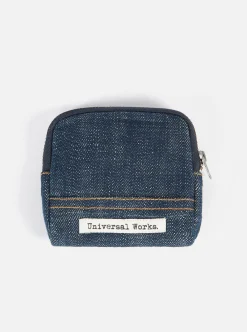 New Coin Pouch In Indigo Denim Men Accessories.