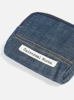 New Coin Pouch In Indigo Denim Men Accessories.