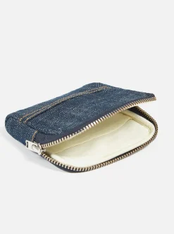 New Coin Pouch In Indigo Denim Men Accessories.