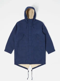 Best Cold Weather Parka In Navy Scottish Wax Cotton Men Coats & Outerwear.