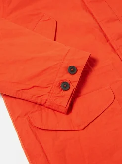 New Cold Weather Parka In Orange Scottish Wax Cotton Men Coats & Outerwear.