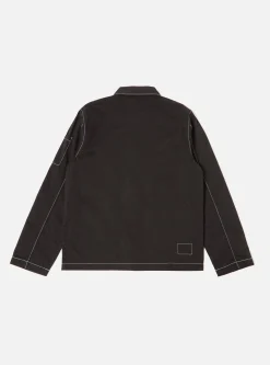 Clearance Coverall Jacket In Black Twill Men Jackets.