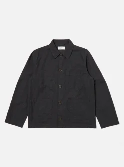 Flash Sale Coverall Jacket In Charcoal Carbon Cotton Men Jackets.