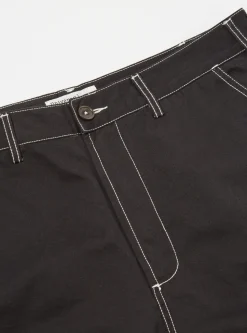 Fashion Coverall Pant In Black Twill Men Trousers.