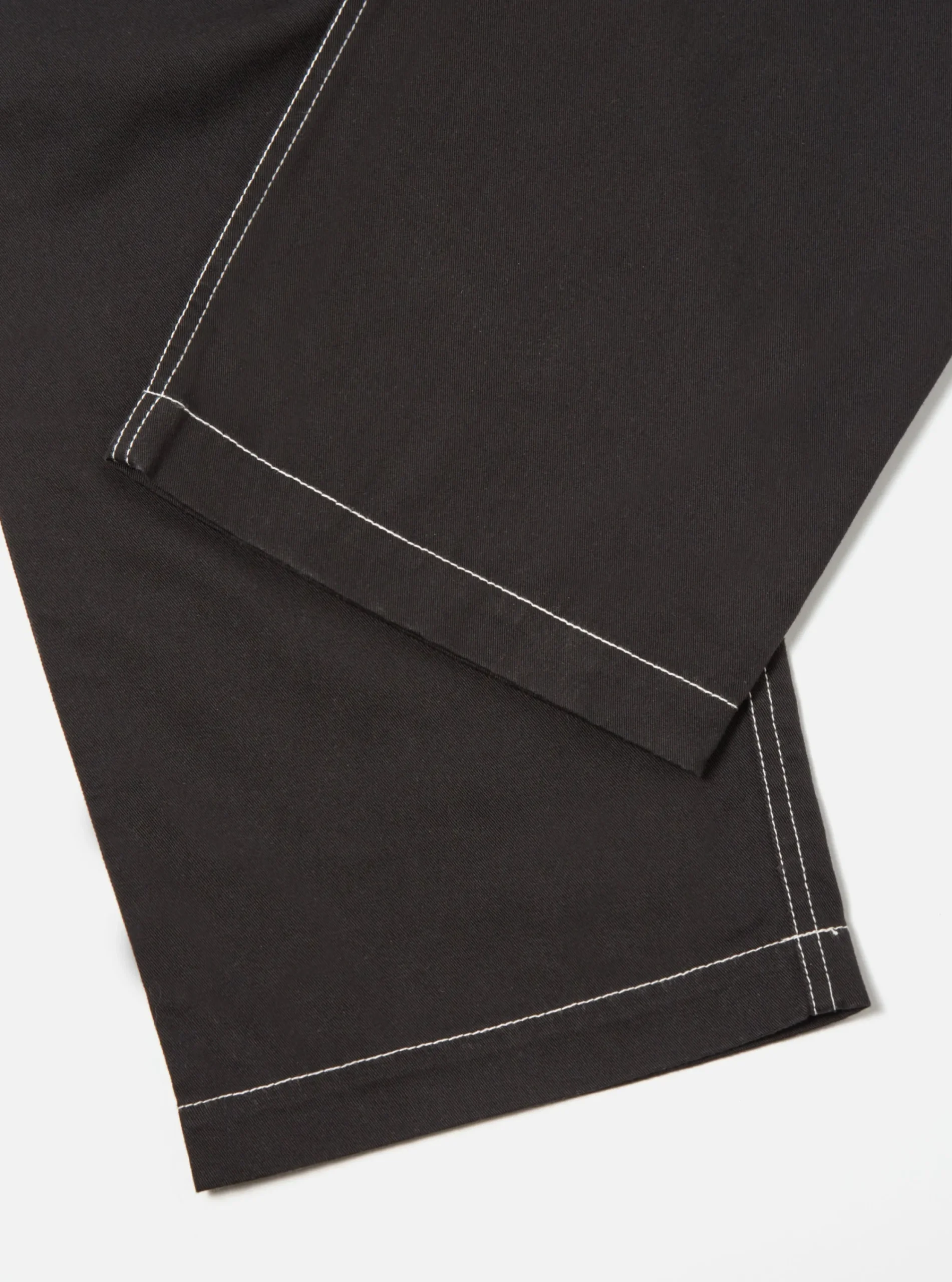 Fashion Coverall Pant In Black Twill Men Trousers.