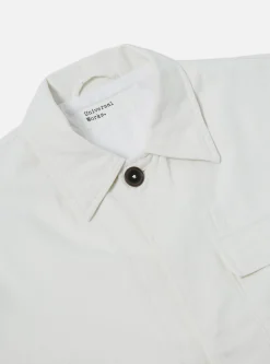 Store Cruiser Jacket In White Winter Twill Men Jackets.