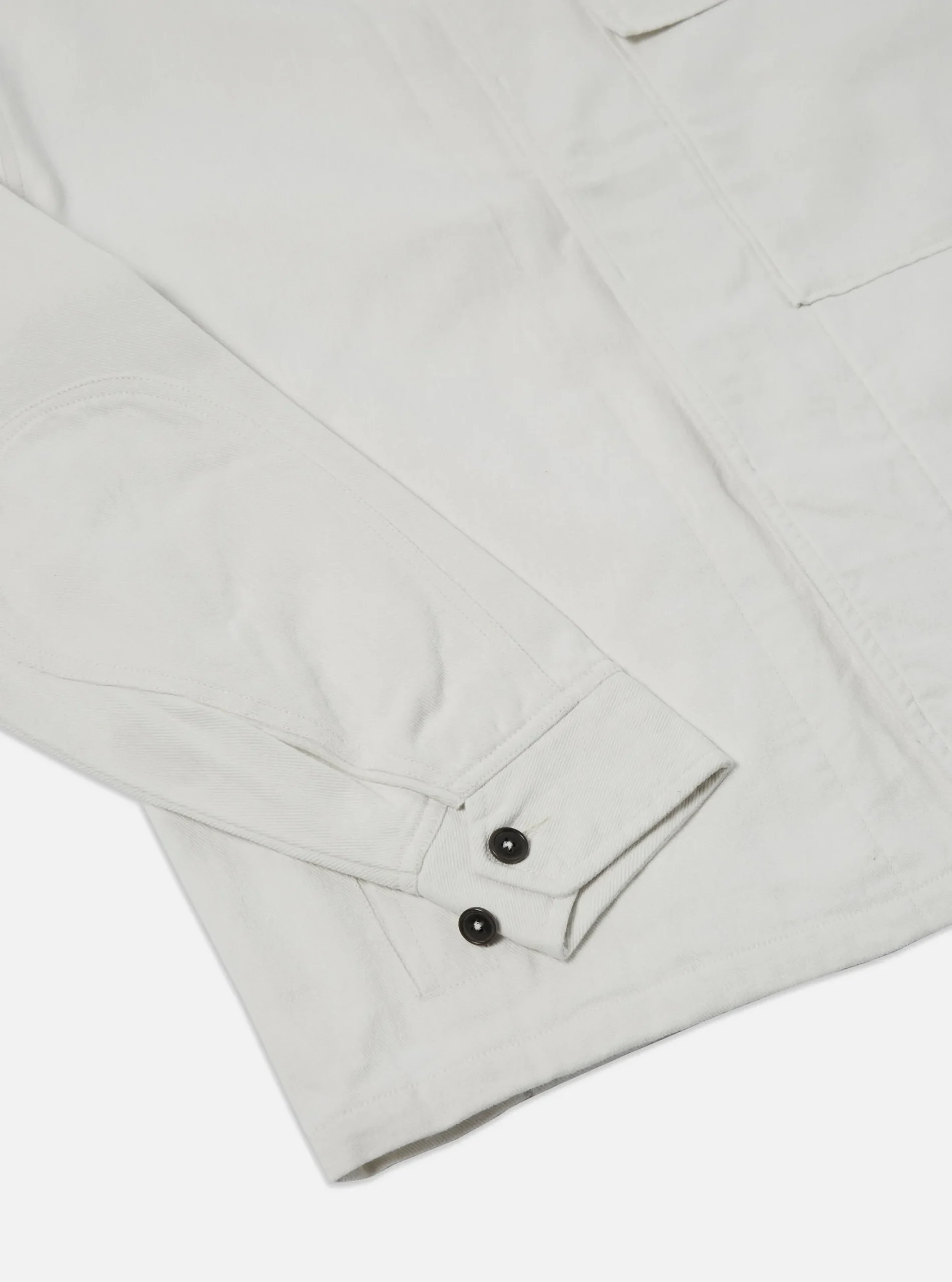 Store Cruiser Jacket In White Winter Twill Men Jackets.