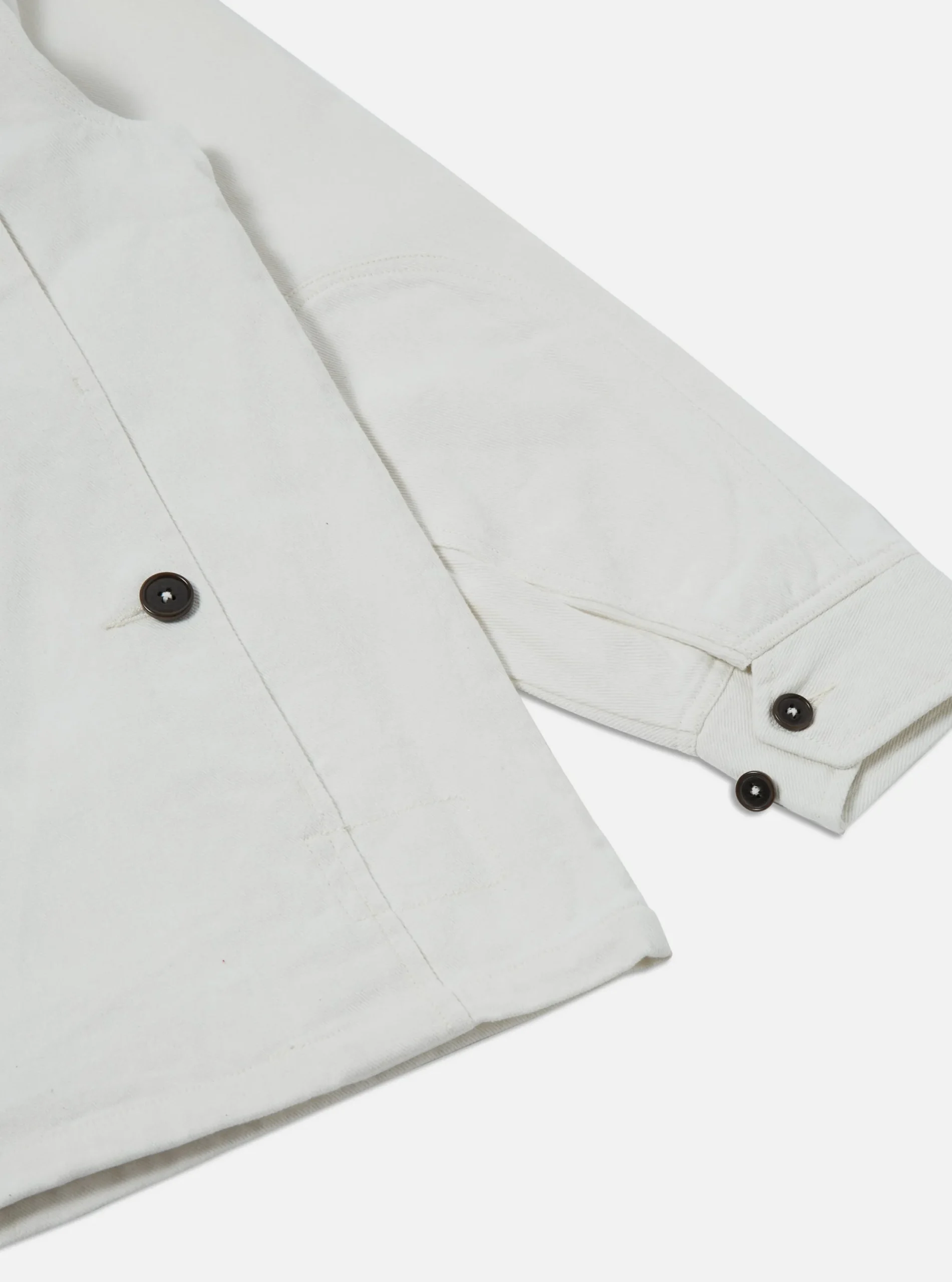 Store Cruiser Jacket In White Winter Twill Men Jackets.
