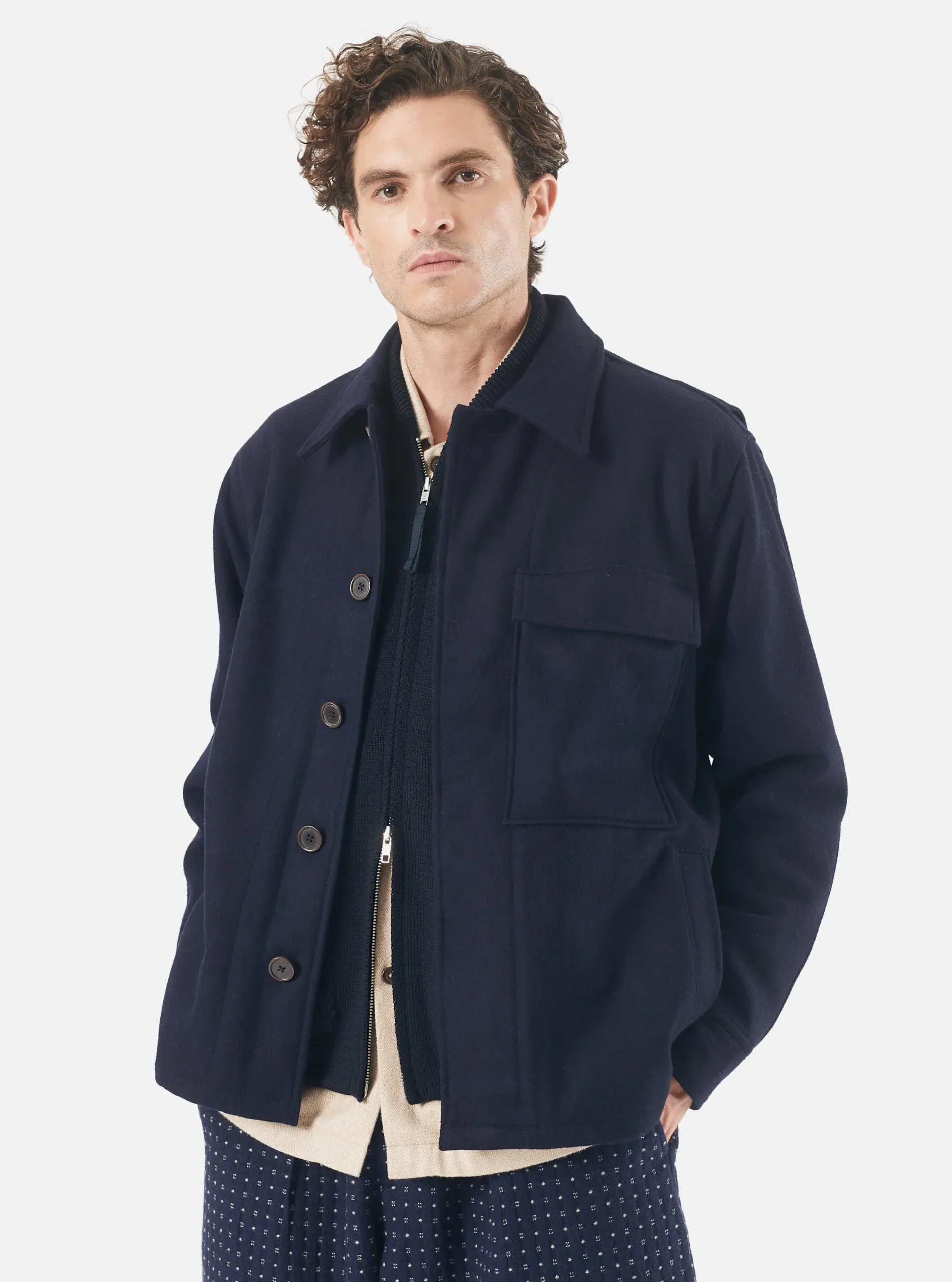 Best Cruiser Jacket In Navy Mowbray Men Coats & Outerwear.