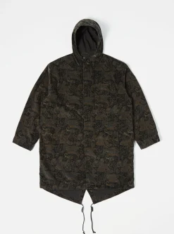 Online Cruiser Parka In Black Japanese Print Cord Men Coats & Outerwear.