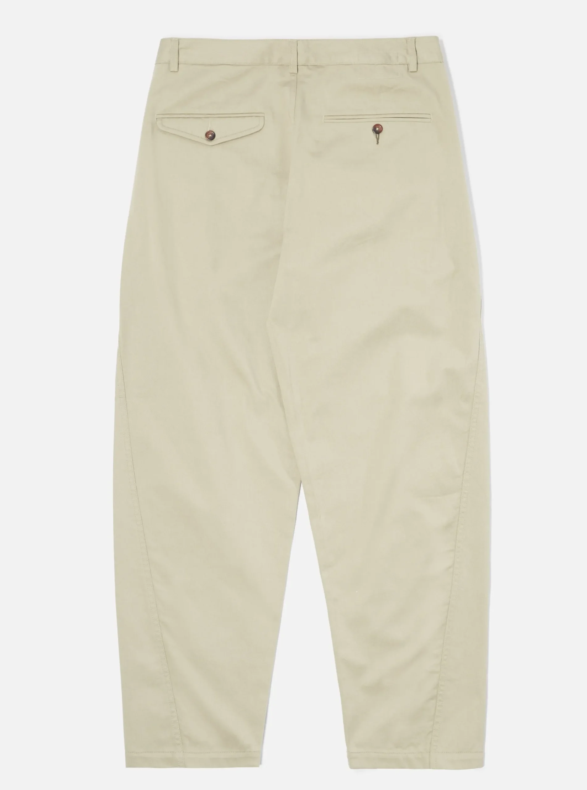 New Curved Pant In Stone Twill Men Trousers.