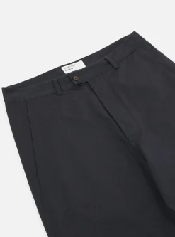 Hot Curved Pant In Black Twill Men Suiting.