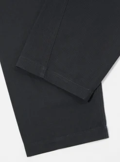 Hot Curved Pant In Black Twill Men Suiting.