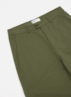 Shop Curved Pant In Light Olive Twill Men Suiting.