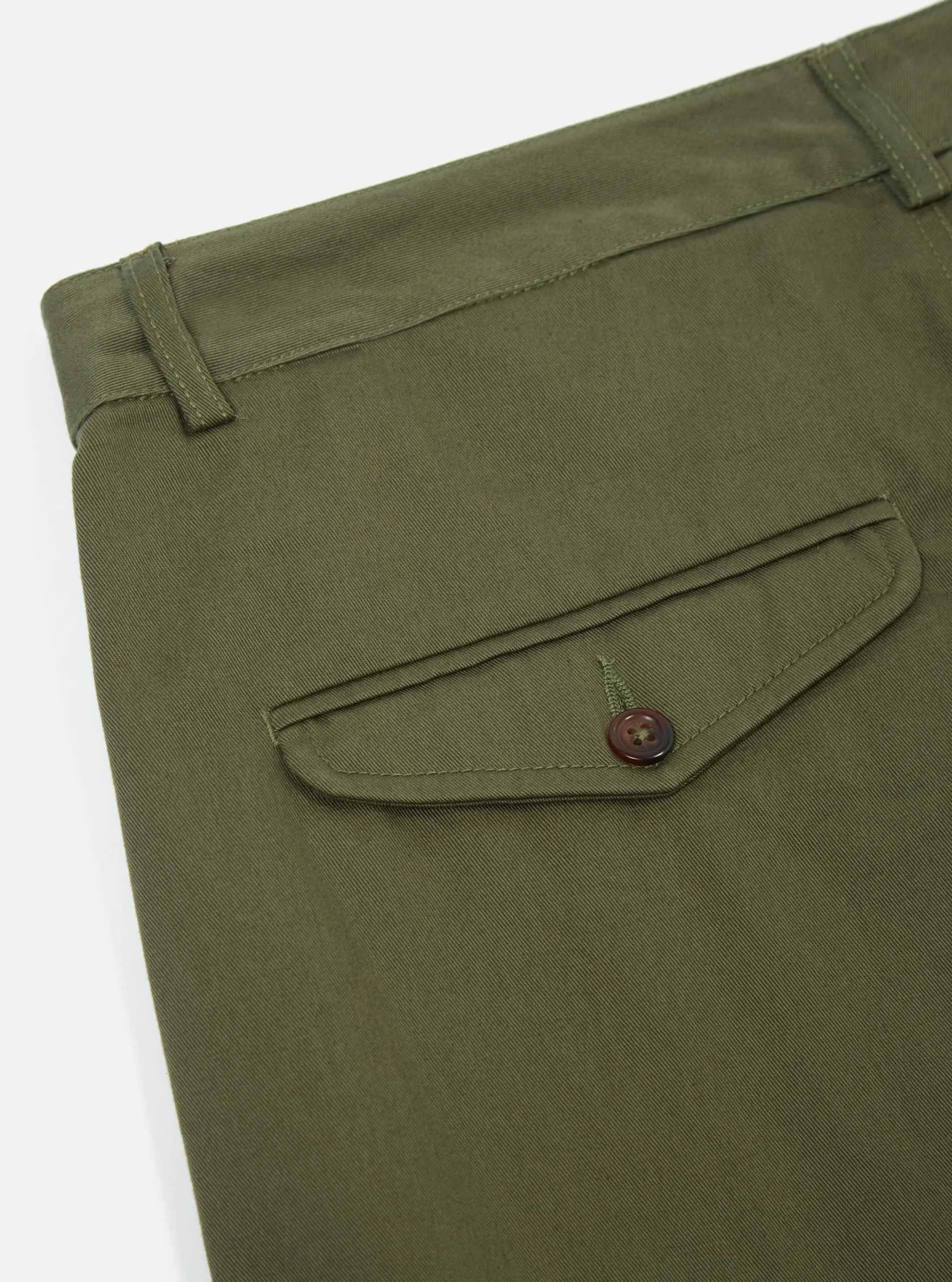 Shop Curved Pant In Light Olive Twill Men Suiting.