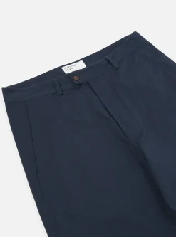 Hot Curved Pant In Navy Twill Men Suiting.