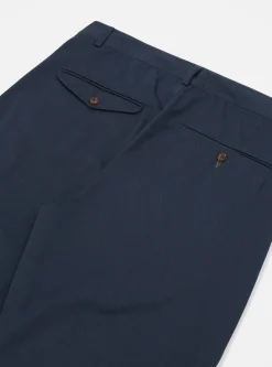 Hot Curved Pant In Navy Twill Men Suiting.