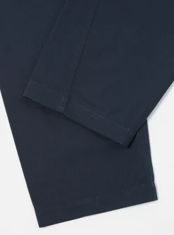 Hot Curved Pant In Navy Twill Men Suiting.