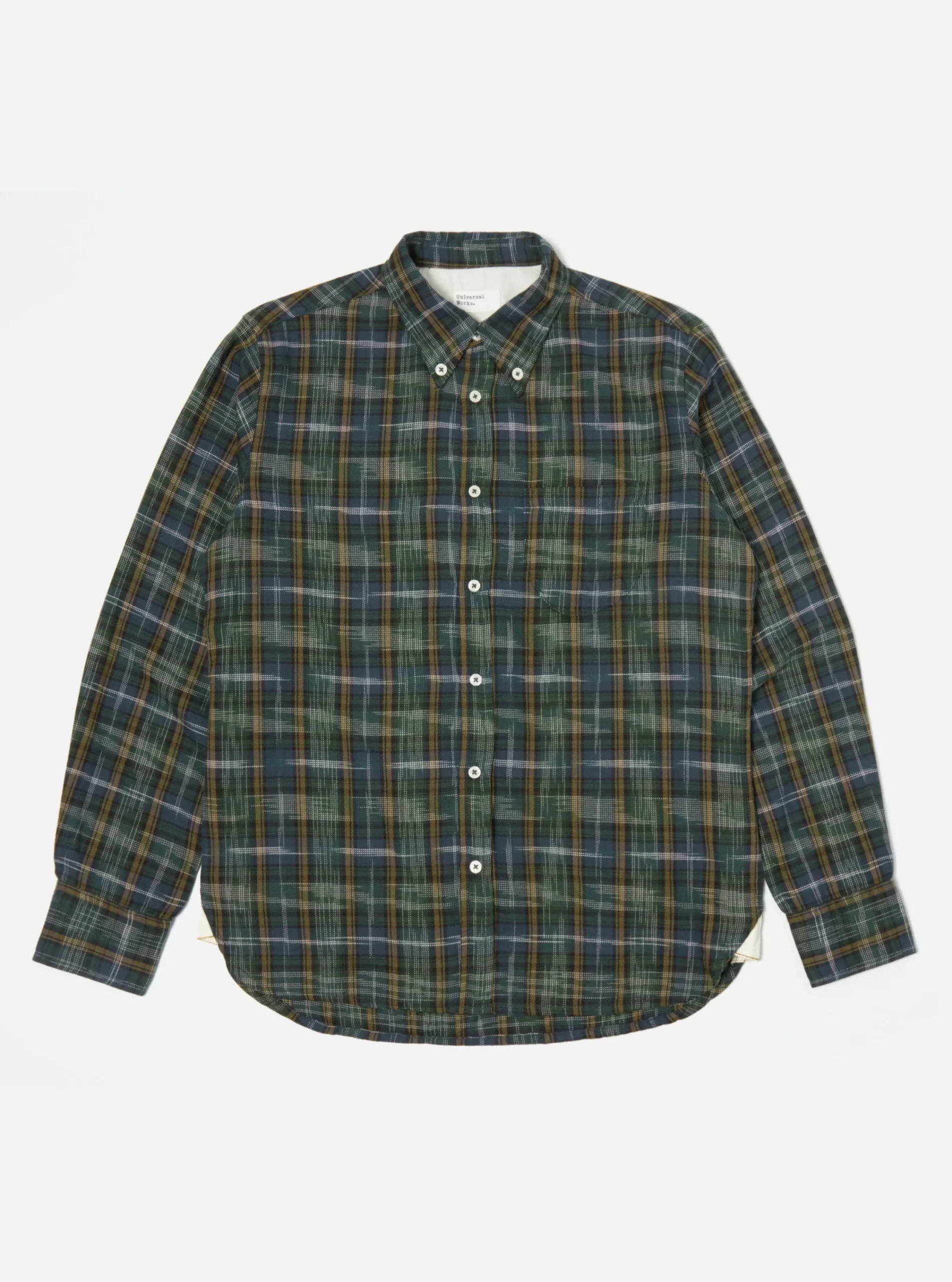 Flash Sale Daybrook Shirt In Green Ikat Twill Check Men Shirts.