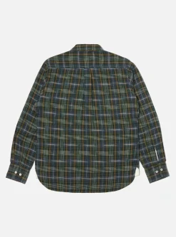 Flash Sale Daybrook Shirt In Green Ikat Twill Check Men Shirts.
