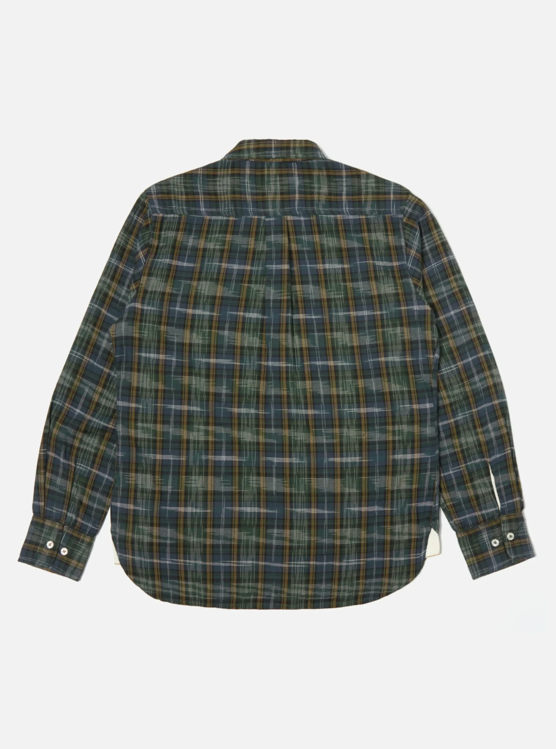 Flash Sale Daybrook Shirt In Green Ikat Twill Check Men Shirts.