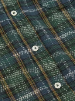 Flash Sale Daybrook Shirt In Green Ikat Twill Check Men Shirts.