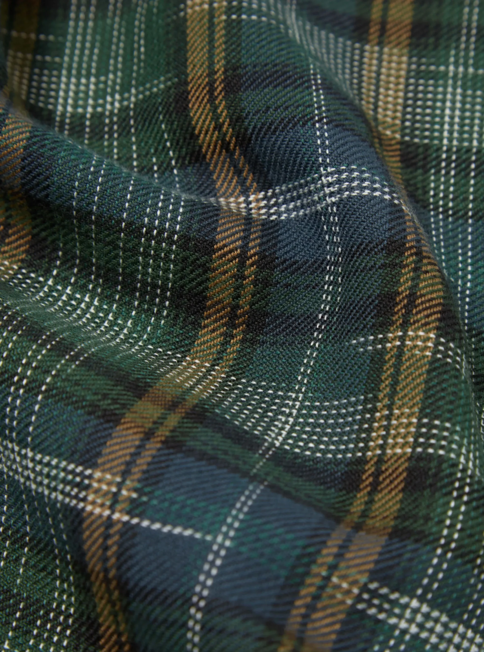 Flash Sale Daybrook Shirt In Green Ikat Twill Check Men Shirts.